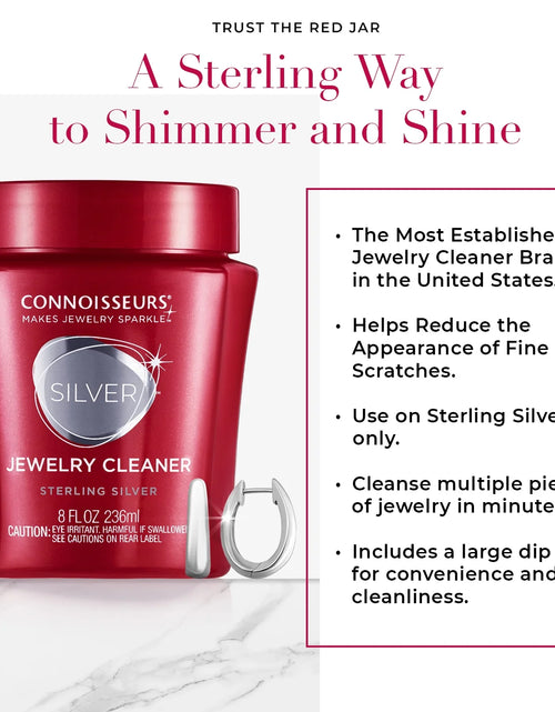 Load image into Gallery viewer, Silver Jewelry Cleaner, Liquid Dip Jewelry Cleaner in Red Jar
