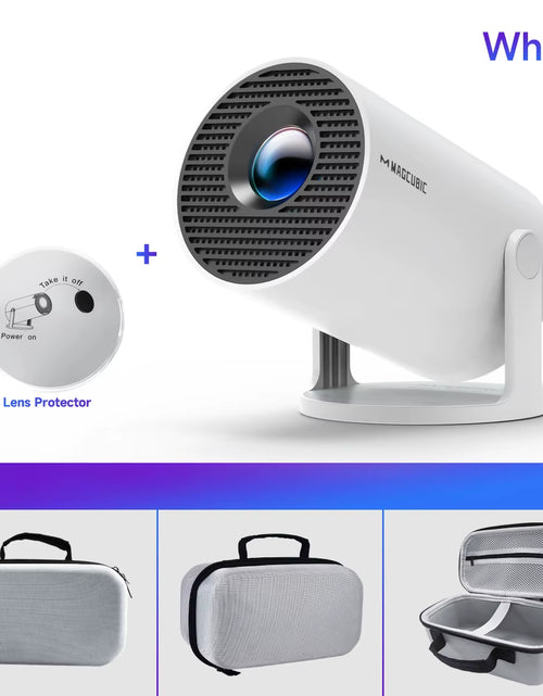 Load image into Gallery viewer, Projector HY300 Pro 8K Android 14 Dual Wifi6 290ANSI Allwinner H726 BT5.4 1080P 1280*720P Home Cinema Outdoor Projetor
