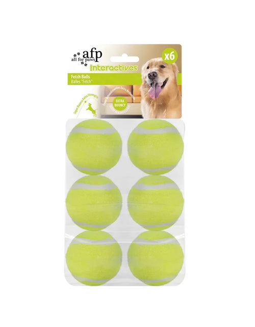 Load image into Gallery viewer, Dog Tennis Ball Toy, 6Pcs Fetch Balls for Puppy to Small Dogs (2-Inch AFP Mini Automatic Ball Launcher Refills)
