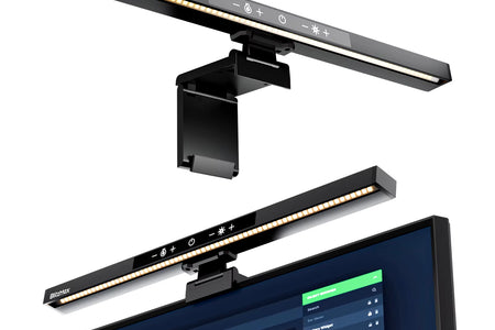 BM-ES1 plus Computer Monitor Light Bar,Wireless Remote Control Multiple Screen Lamp Dimmer Switch, E-Reading LED Hanging Light