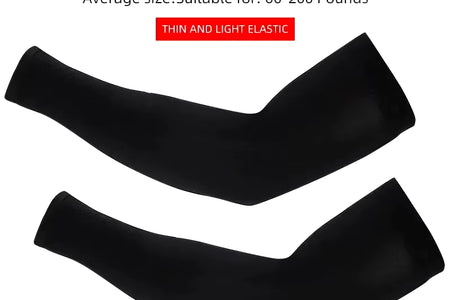 Ice Silk Sports Arm Sleeves Cycling Sun UV Protection Outdoor Travel Running Gym Fitness Cool Summer Arm Sleeves