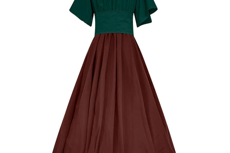 UPPADA Womens Renaissance Faire Dresses Medieval Irish Traditional plus Size Dresses Ruffle over Dress Corset Retro Cosplay Gown