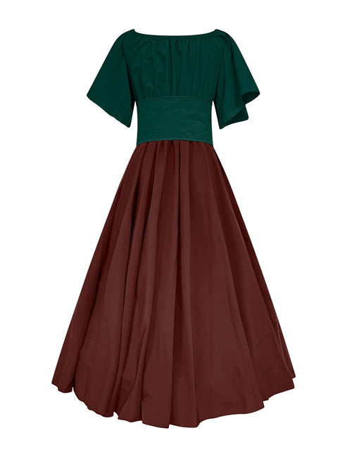 Load image into Gallery viewer, UPPADA Womens Renaissance Faire Dresses Medieval Irish Traditional plus Size Dresses Ruffle over Dress Corset Retro Cosplay Gown
