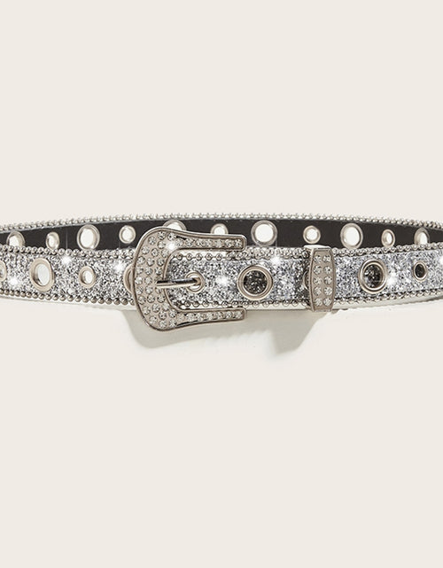 Load image into Gallery viewer, ✪ Crystal Belt Jean Belt Bling Rhine Belt Women Fashion Cowgirl Western Rhine Waistband Rhine Waist Belt
