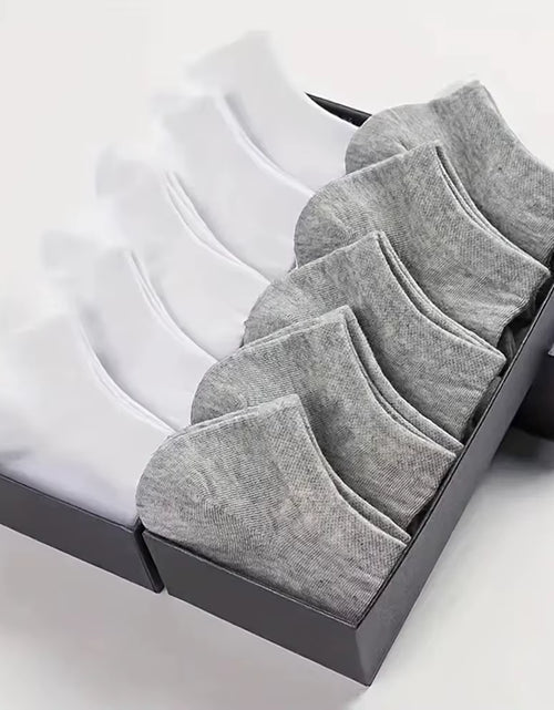 Load image into Gallery viewer, 10/20/40 Pairs Men'S Boat Socks Business Sport Sweat Absorption Mature Summer Autumn Solid Color Versatile Ankle Socks
