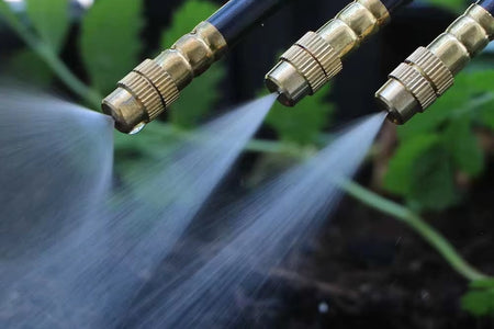 30M-5M DIY Free Bending Universal Sprayer Kit 8Mm Hose Patio Misting Cooling System for Garden Plant Fogging Watering Irrigation