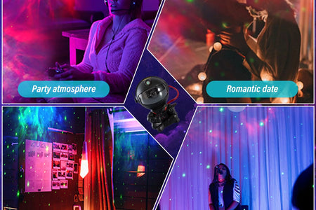 Astronaut Galaxy Projector, 8 Nebula Effects Galaxy Star Projector with Smare Remote Control, 360° Rotation Night Light for Valentines Day Gift/Birthday Gifts for Family, Friends
