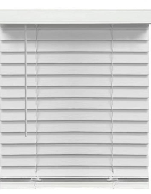 Load image into Gallery viewer, 2" Cordless Faux Wood Blinds, White
