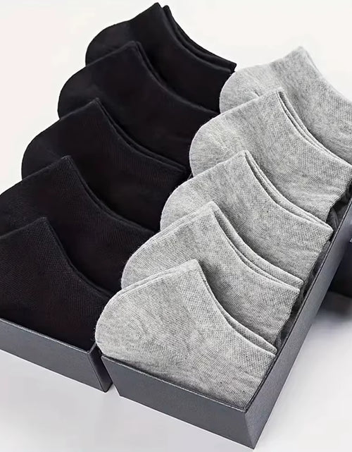 Load image into Gallery viewer, 10/20/40 Pairs Men'S Boat Socks Business Sport Sweat Absorption Mature Summer Autumn Solid Color Versatile Ankle Socks
