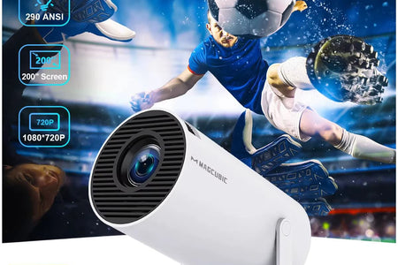 Projector HY300 PRO 8K Android 14 Dual Wifi6 290ANSI Allwinner H726 BT5.4 1080P 1280*720P Home Cinema Outdoor Projetor