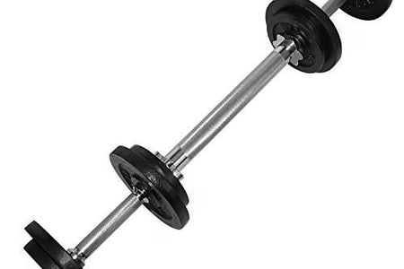Adjustable Dumbbell Set with Weight Plates, Star Lock Collars/Connector, 50LBS Barbell or 25LBS Dumbbell Pair