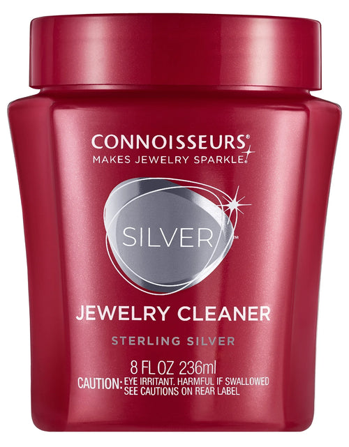 Load image into Gallery viewer, Silver Jewelry Cleaner, Liquid Dip Jewelry Cleaner in Red Jar
