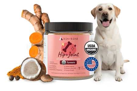 Organic Hip+Joint Supplement for Dogs & Cats (Medium) - 4 Oz