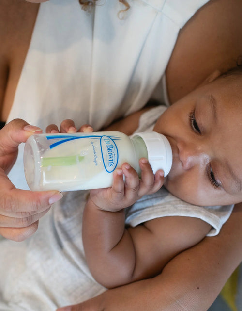 Load image into Gallery viewer, Natural Flow Anti-Colic Options+ Narrow Breast to Bottle Feeding Set, Clear, 4Oz, 4 Pack
