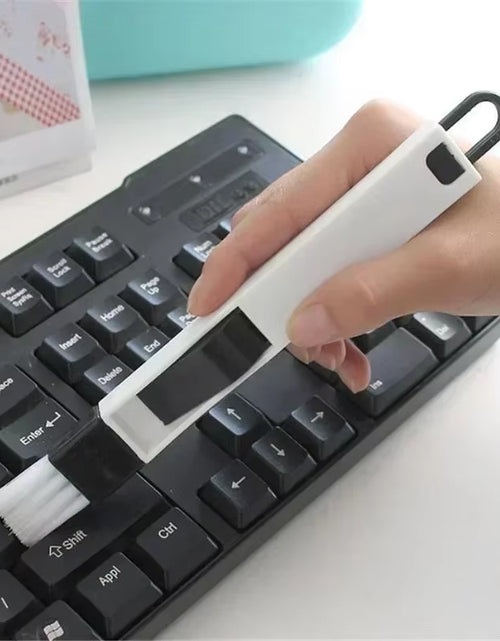 Load image into Gallery viewer, CleanSweep Polished Window Track &amp; Keyboard Brush- Nook &amp; Cranny Dust Shovel for Effortless Cleaning
