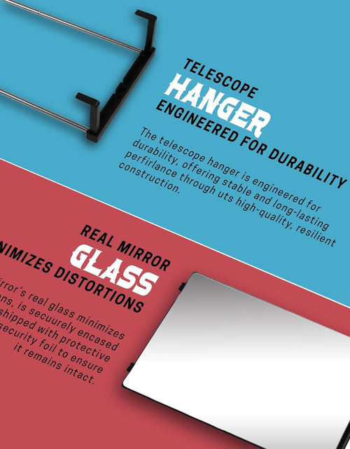 Load image into Gallery viewer, The 360 Mirror - 3 Way Mirror for Self Hair Cutting - Adjustable Trifold Barber Miror to Cut Your Own Hair - Tri Fold Self Haircut System for Men and Women Braiding - Three Sided Miror for Haircuts
