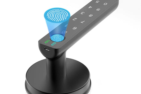 Smart Fingerprint Door Lock Biometric Keyless Entry Door Knob with Keypads by  for Home