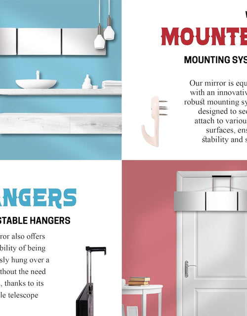 Load image into Gallery viewer, The 360 Mirror - 3 Way Mirror for Self Hair Cutting - Adjustable Trifold Barber Miror to Cut Your Own Hair - Tri Fold Self Haircut System for Men and Women Braiding - Three Sided Miror for Haircuts
