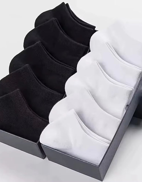 Load image into Gallery viewer, 10/20/40 Pairs Men'S Boat Socks Business Sport Sweat Absorption Mature Summer Autumn Solid Color Versatile Ankle Socks
