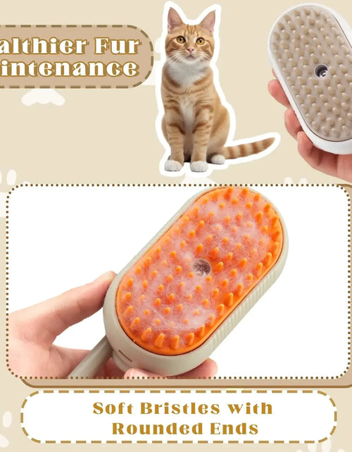 Load image into Gallery viewer, Pet Steam Brush Cat Dog Cleaning Steamy Spray Massage Beauty Comb 3 in 1 Hair Removal Grooming Supplies Pets Accessories Comb
