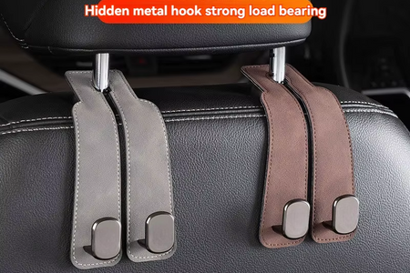 Luxury Suede Double Hook Organizer – Premium Rear Seat Backrest Hook for Changan CS Series & Eado